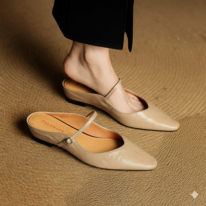 Genuine Leather Mules
